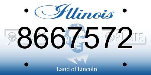 8667572 Illinois License Plate