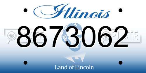 8673062 Illinois License Plate