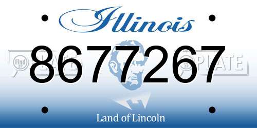 8677267 Illinois License Plate