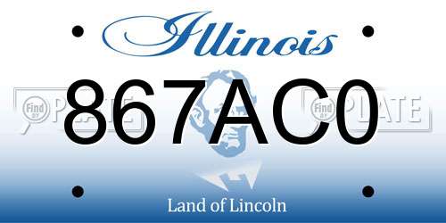 867AC0 Illinois License Plate