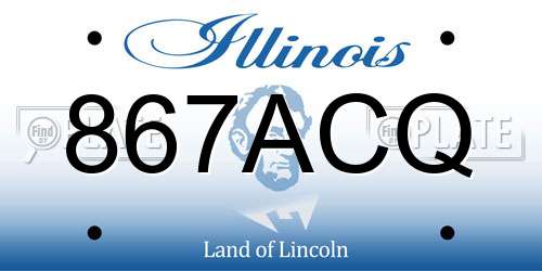867ACQ Illinois License Plate
