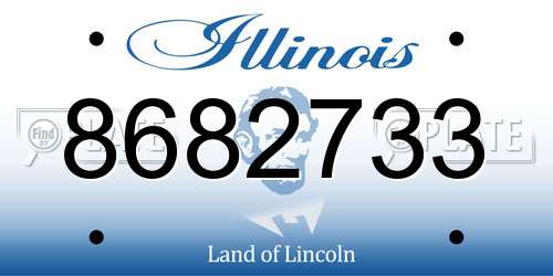 8682733 Illinois License Plate