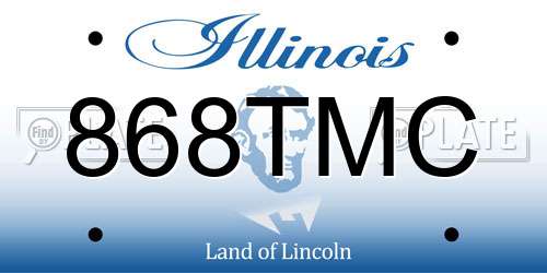 868TMC Illinois License Plate