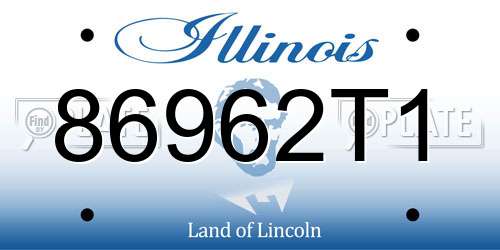 86962T1 Illinois License Plate