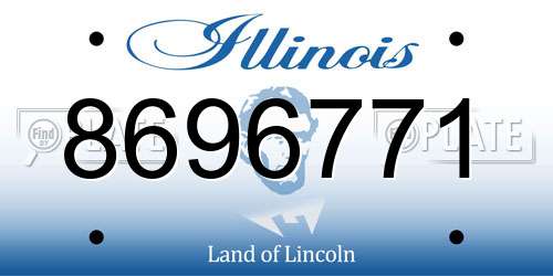 8696771 Illinois License Plate