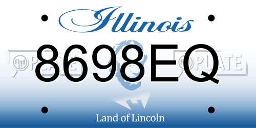 8698EQ Illinois License Plate