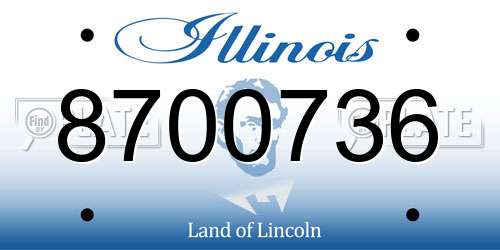 8700736 Illinois License Plate