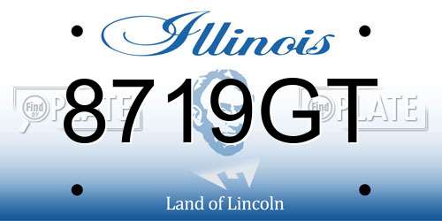 8719GT Illinois License Plate
