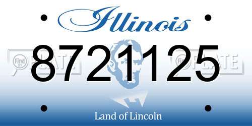 8721125 Illinois License Plate