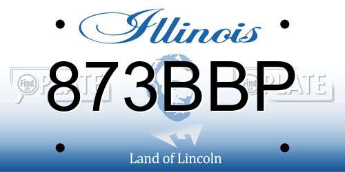 873BBP Illinois License Plate
