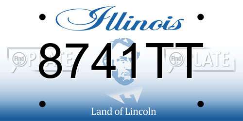 8741TT Illinois License Plate