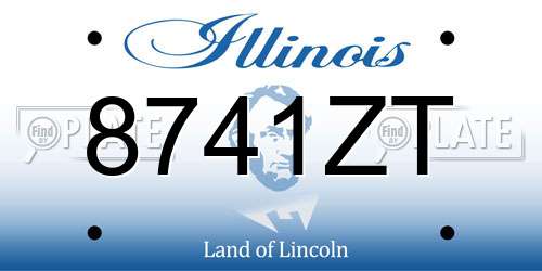 8741ZT Illinois License Plate