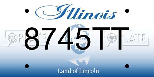 8745TT Illinois License Plate