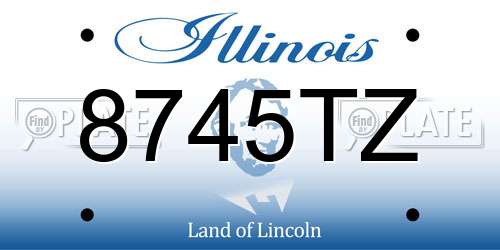 8745TZ Illinois License Plate