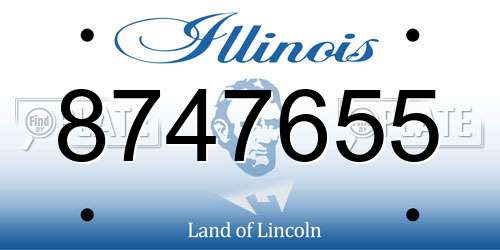 8747655 Illinois License Plate