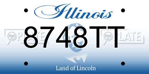 8748TT Illinois License Plate