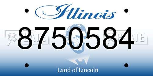 8750584 Illinois License Plate