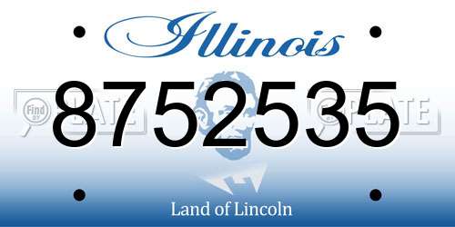 8752535 Illinois License Plate