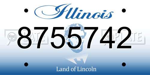 8755742 Illinois License Plate