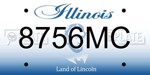 8756MC Illinois License Plate