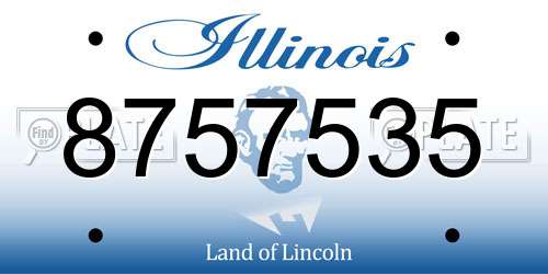 8757535 Illinois License Plate