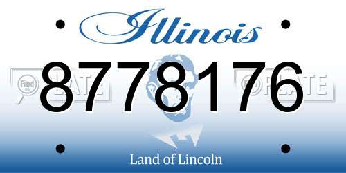 8778176 Illinois License Plate