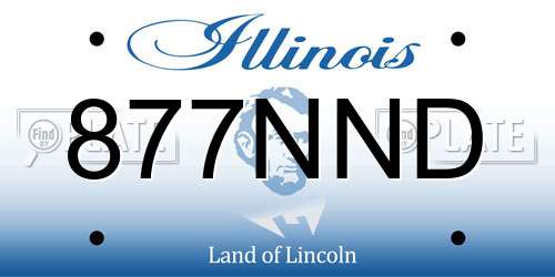 877NND Illinois License Plate
