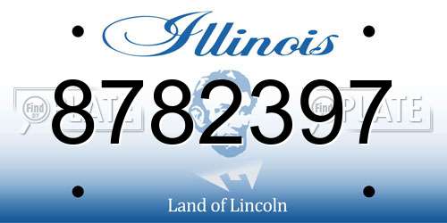 8782397 Illinois License Plate