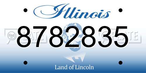 8782835 Illinois License Plate