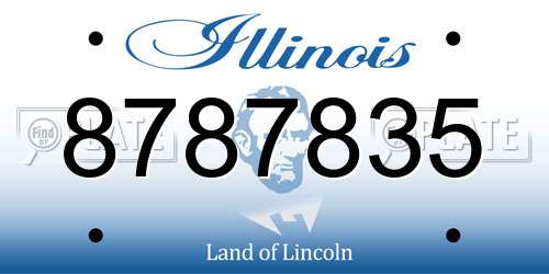 8787835 Illinois License Plate