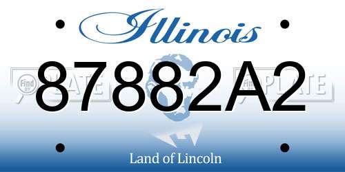 87882A2 Illinois License Plate