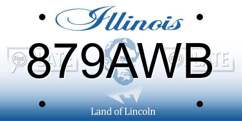 879AWB Illinois License Plate