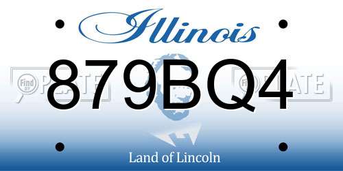 879BQ4 Illinois License Plate