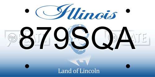 879SQA Illinois License Plate