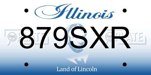 879SXR Illinois License Plate