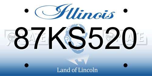 87KS520 Illinois License Plate