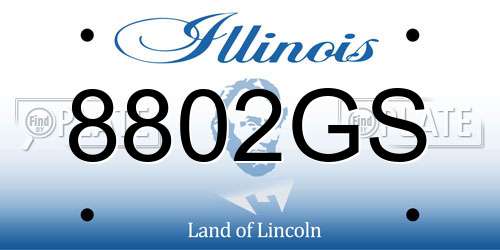 8802GS Illinois License Plate
