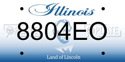 8804EO Illinois License Plate