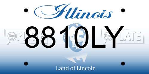8810LY Illinois License Plate
