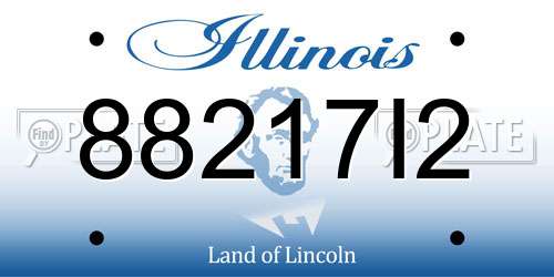 88217I2 Illinois License Plate
