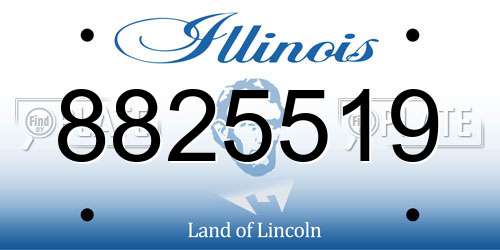 8825519 Illinois License Plate