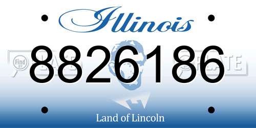 8826186 Illinois License Plate