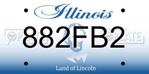 882FB2 Illinois License Plate