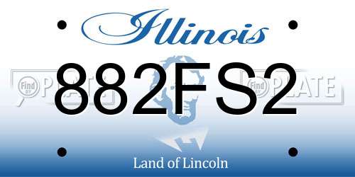 882FS2 Illinois License Plate