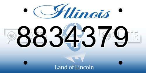 8834379 Illinois License Plate