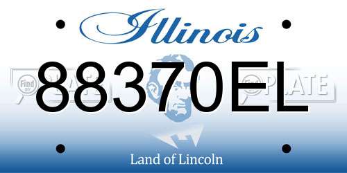 88370EL Illinois License Plate