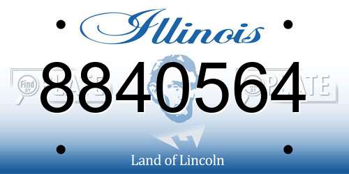 8840564 Illinois License Plate