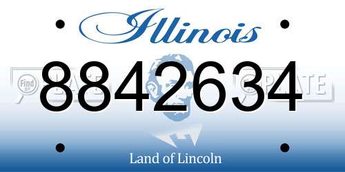 8842634 Illinois License Plate
