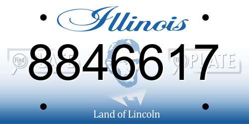 8846617 Illinois License Plate