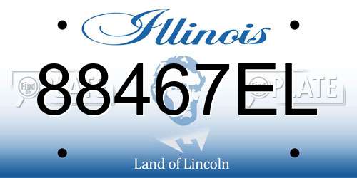 88467EL Illinois License Plate